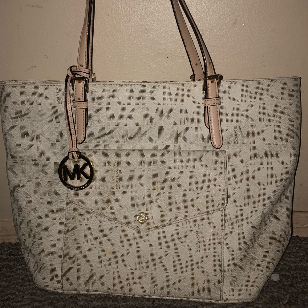 MICHAEL KORS Cream Handbag